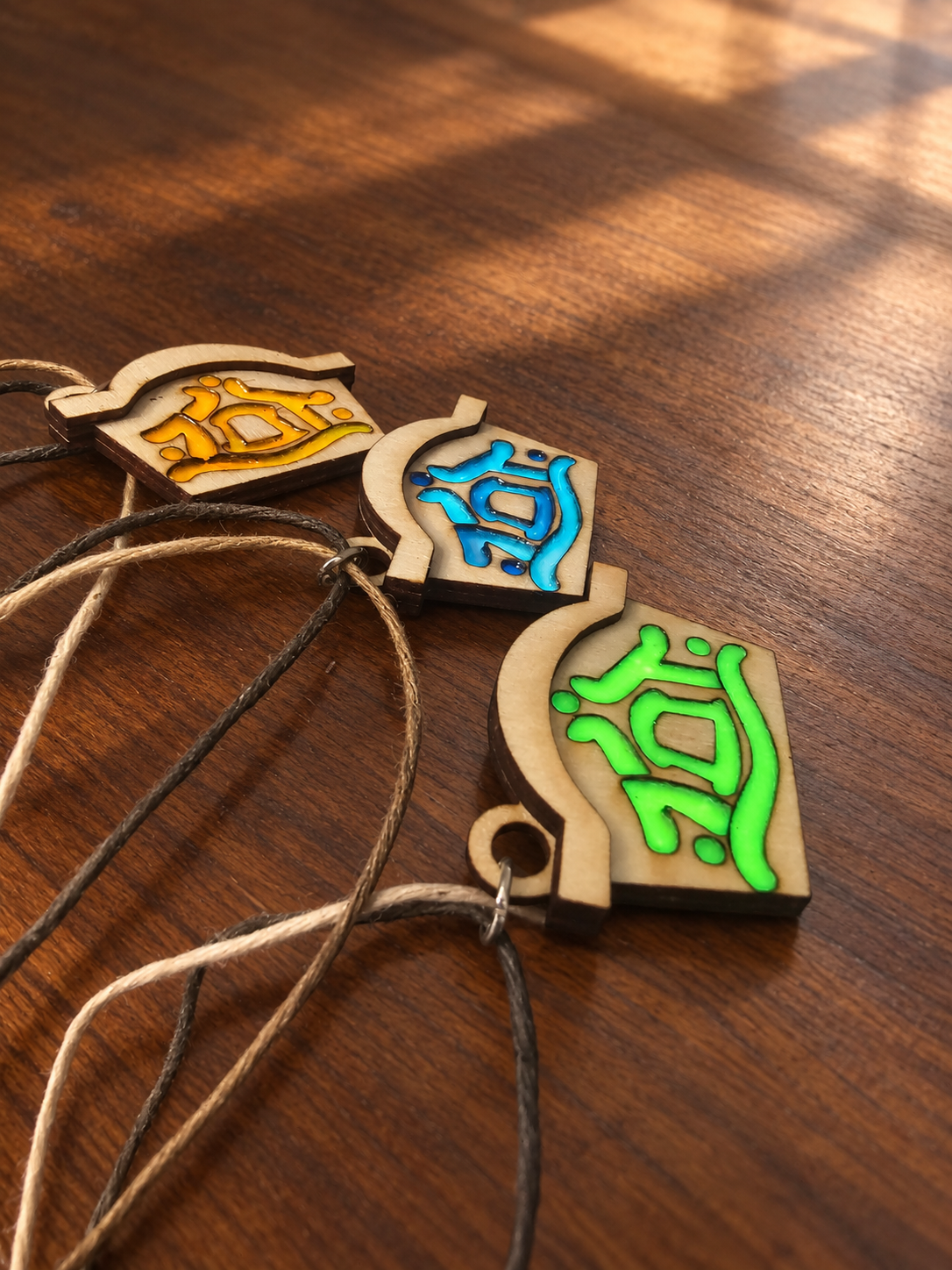 Palia Inspired Broken House Sign Glow-In-The-Dark Necklace