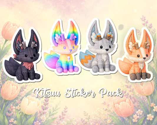 Palia Inspired Kitsuu Sticker Pack Quilt Style