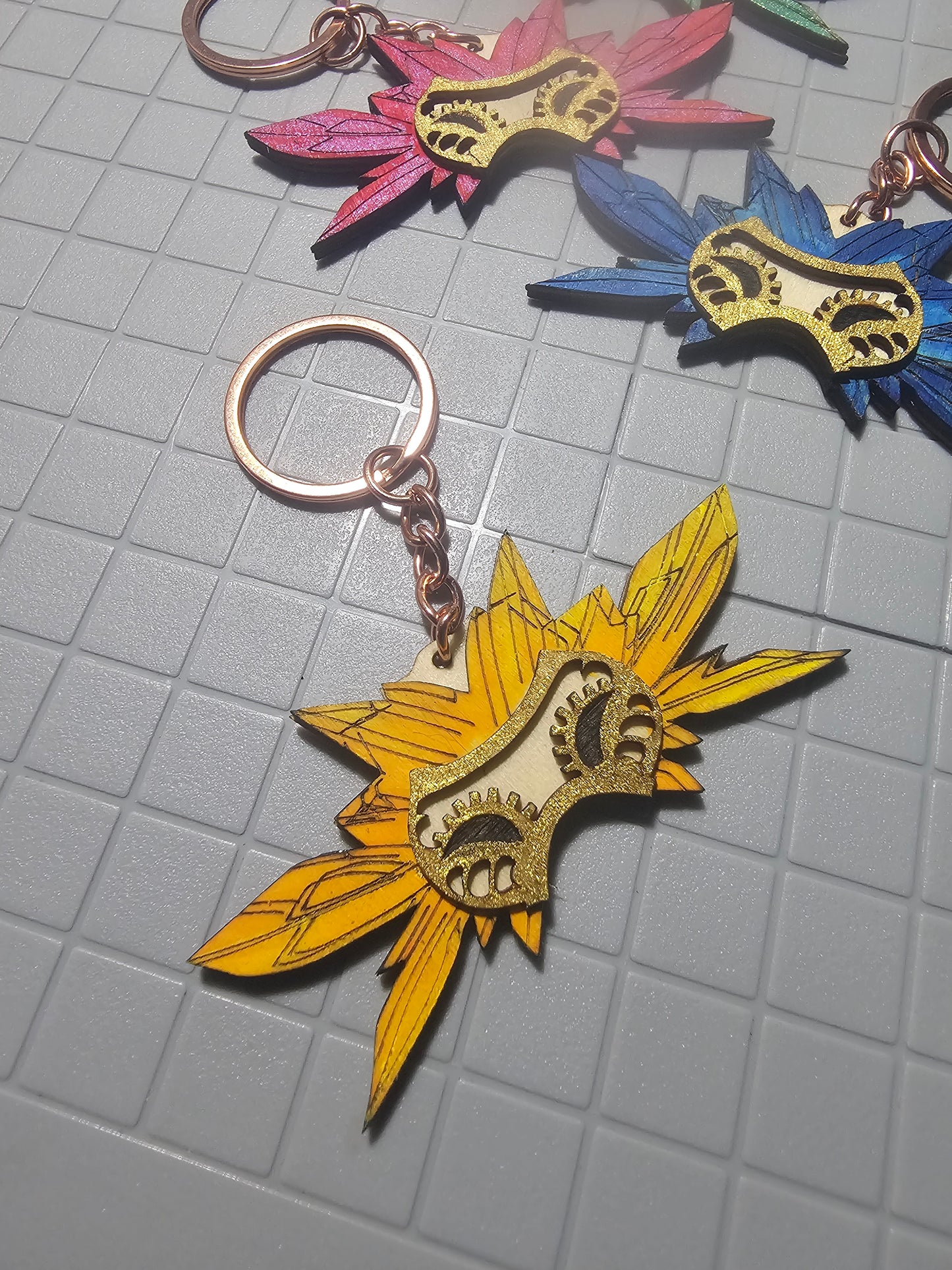 Palia Inspired Royal Highlands Flow Mask Keychain Bag Charm Handmade