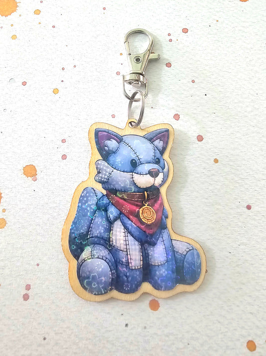 Palia Inspired Holographic Keychain Charm Tau