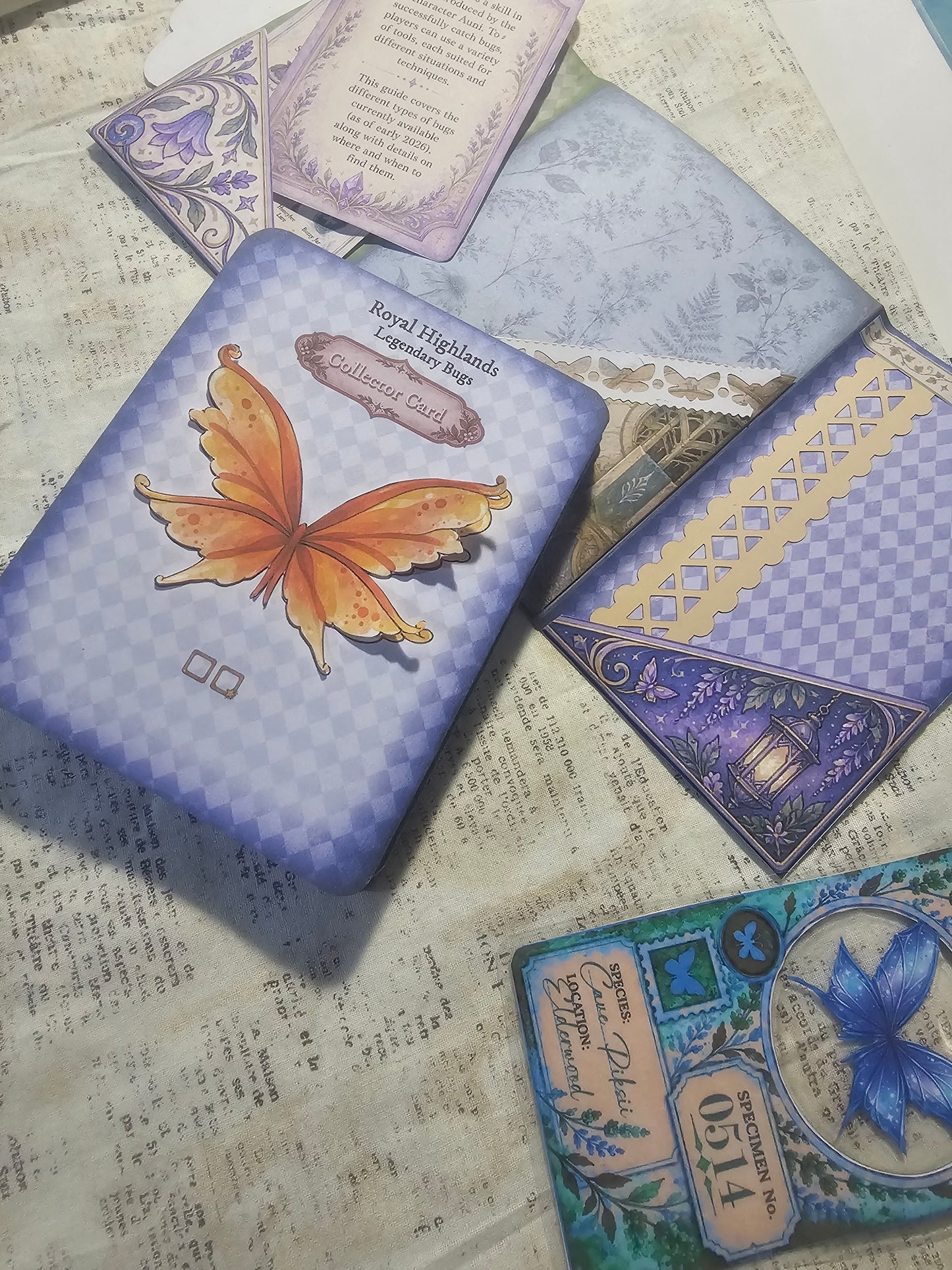 Palia Inspired Bug Catching Guide Tracker with Bug Collector Cards Interactive Scrapbook Junk Journal