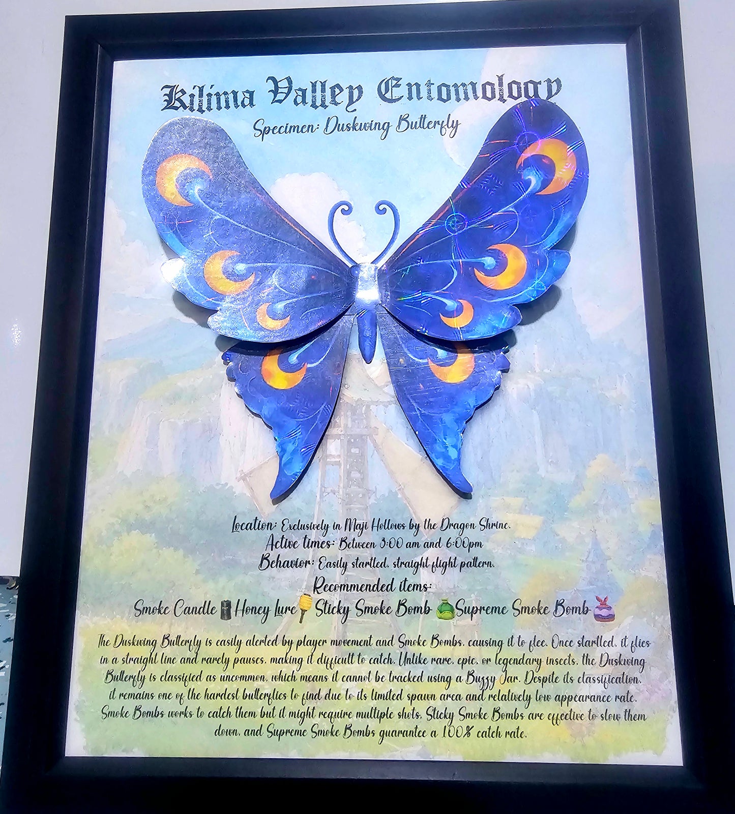 Palia Inspired Poster — Palia Inspired Entomology Wall Art
