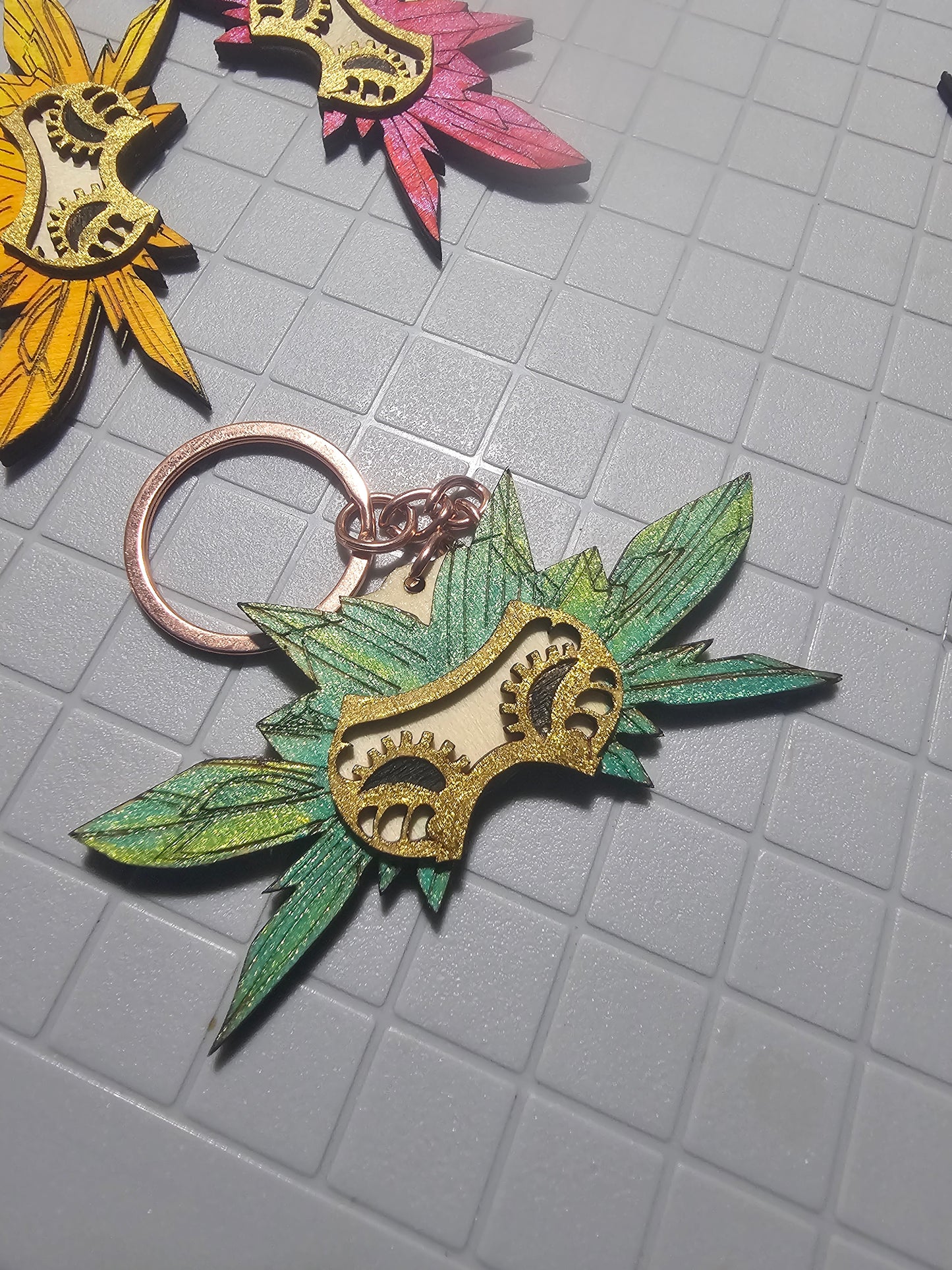 Palia Inspired Royal Highlands Flow Mask Keychain Bag Charm Handmade
