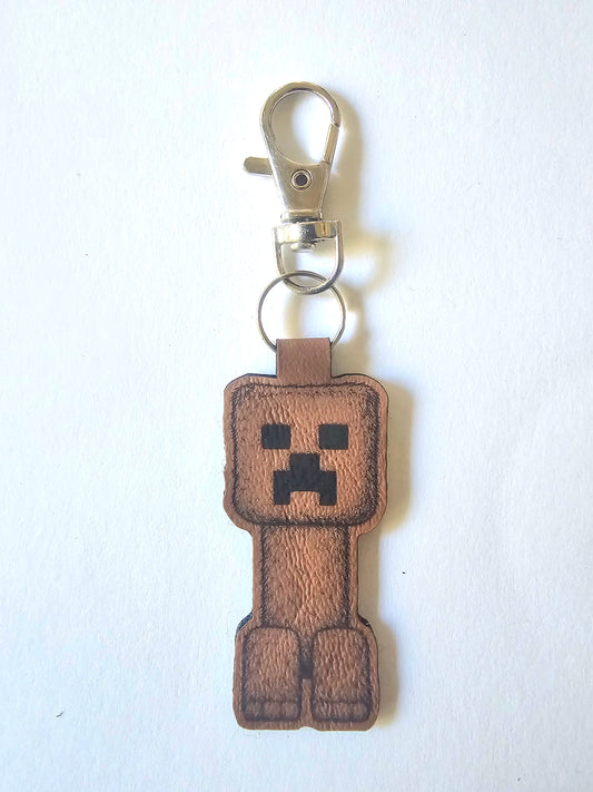 Minecraft The Movie Keychains/Bag Charms Faux leather